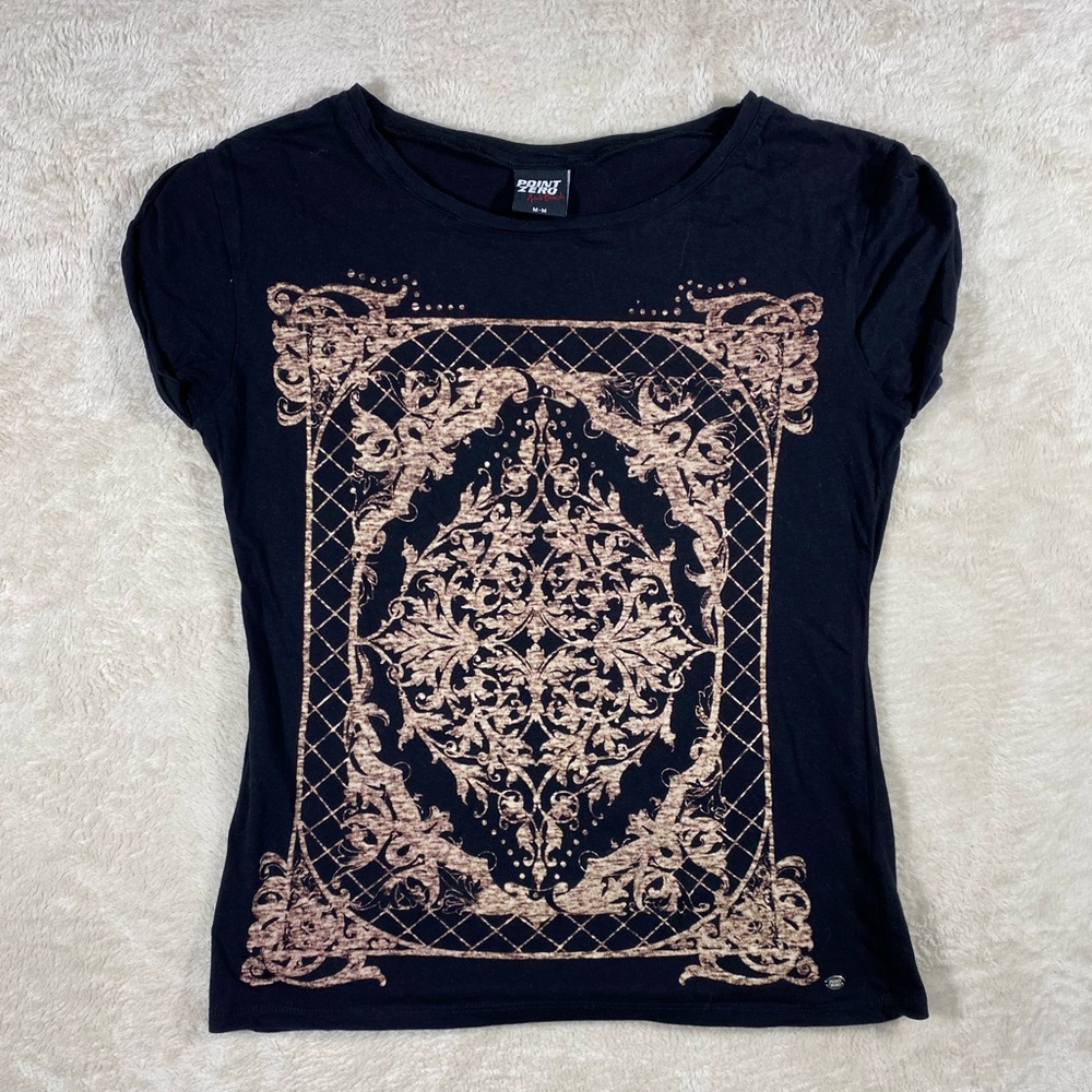 Y2k/Emo Point Zero Graphic Shirt